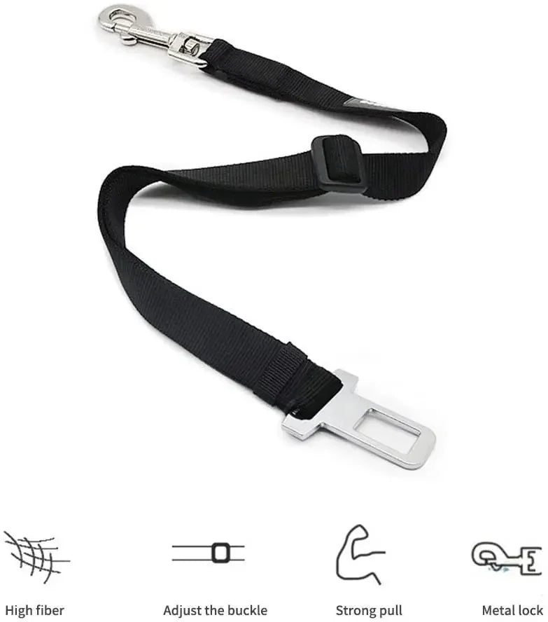 Adjustable cat and dog car seat  belt for vehicles