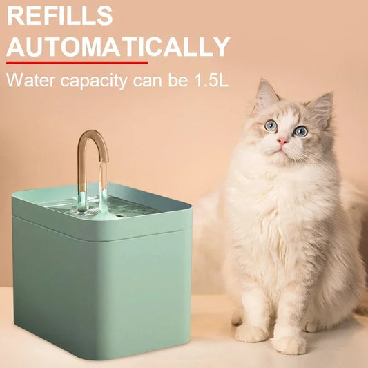 1.5L Automatic Cat Water Fountain Filter