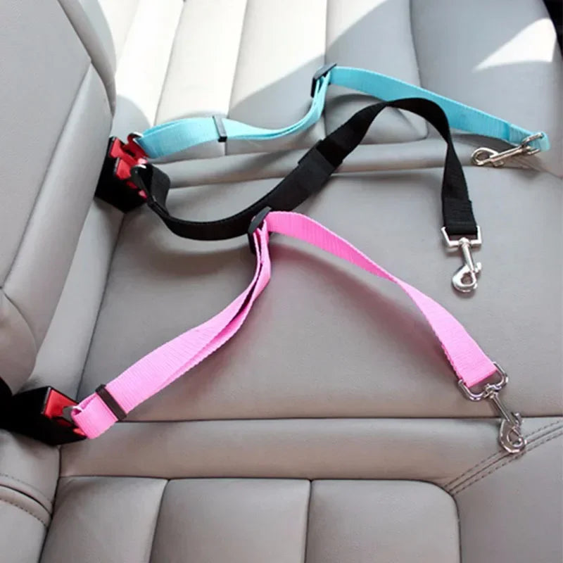 Adjustable cat and dog car seat  belt for vehicles