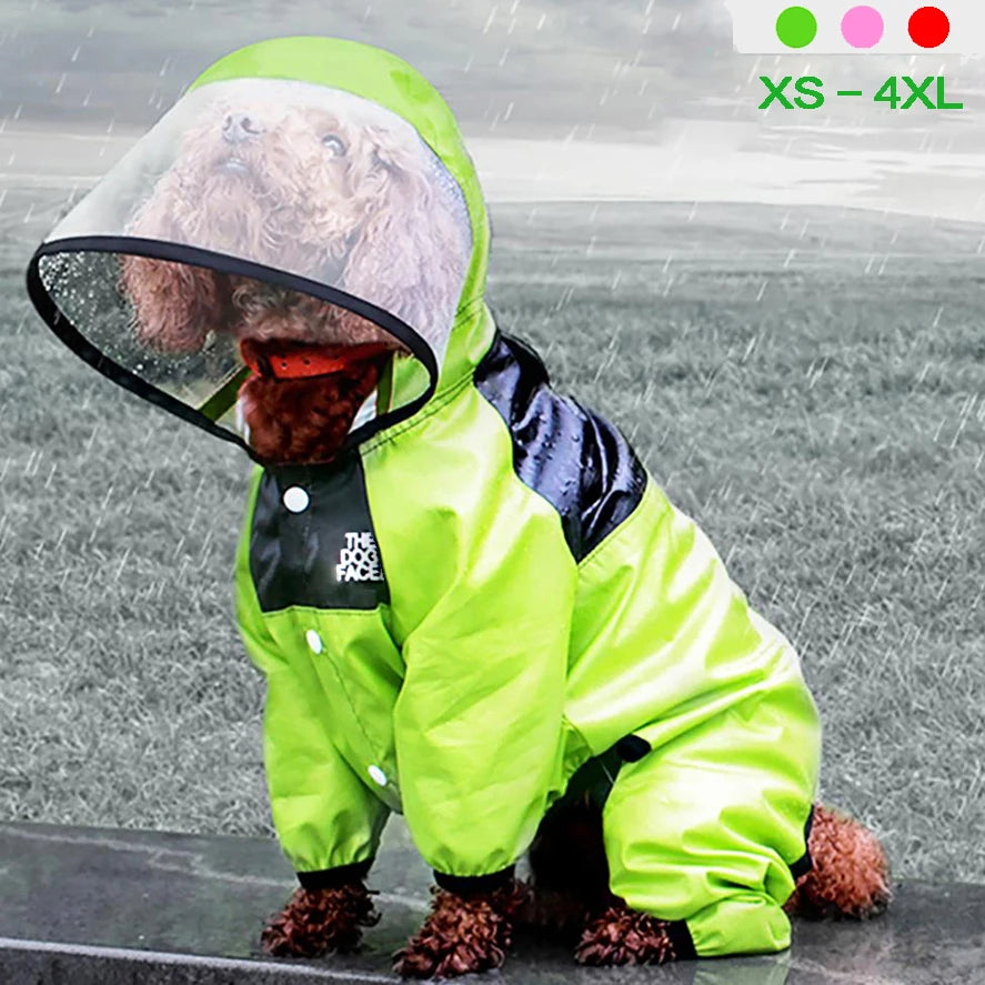 Pet Dog Raincoat The Dog Face