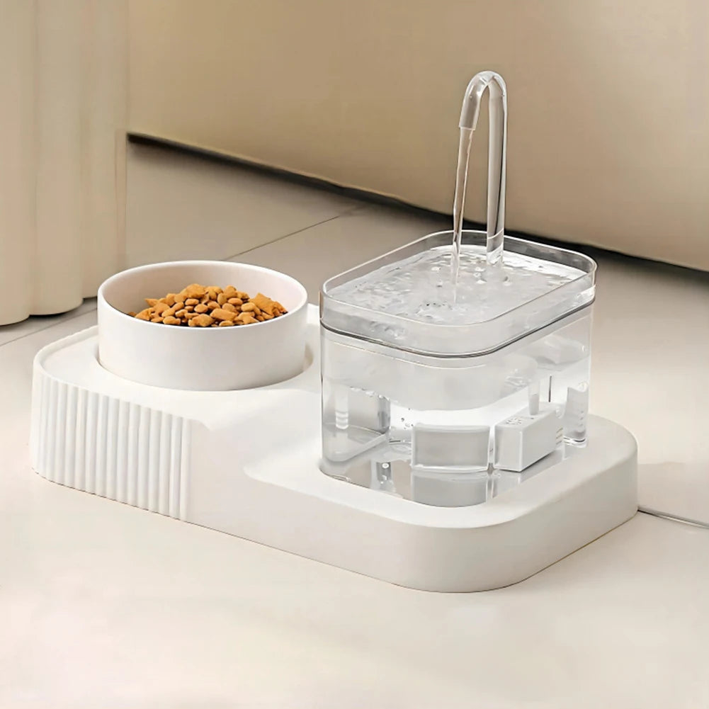 Cat Automatic Water Fountain Food Bowl