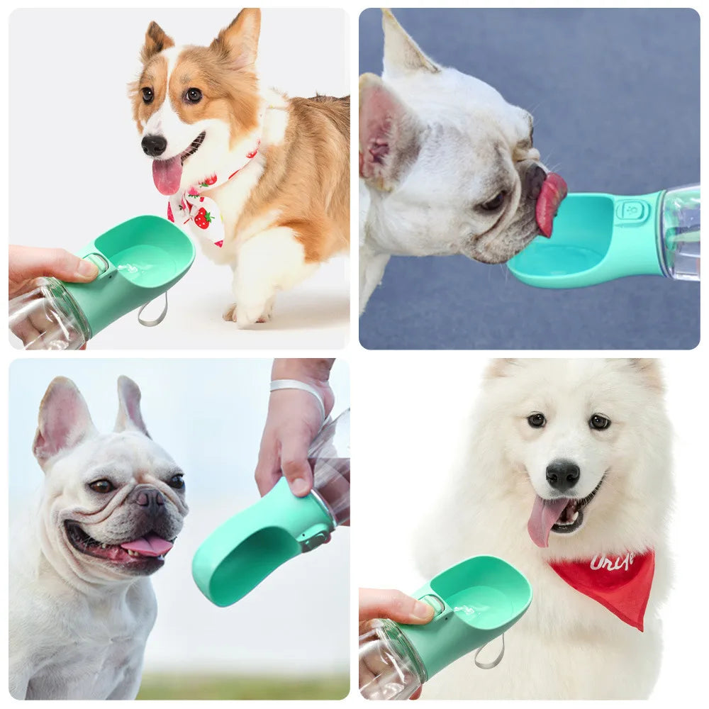 Portable Dog Water Bottle Dispenser for Food and Water