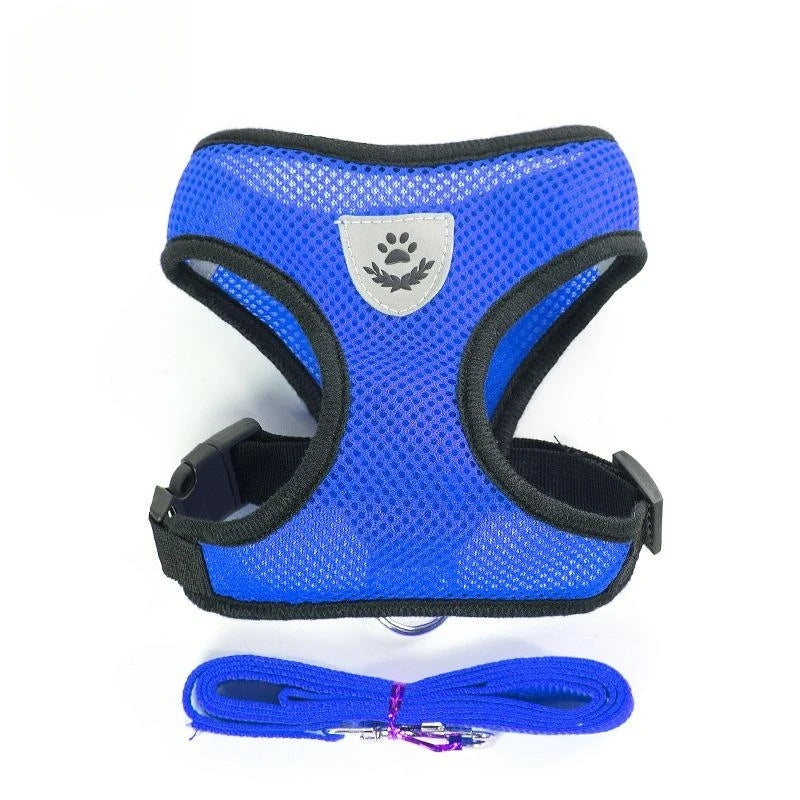 Adjustable Cat Harness with Lead Leash