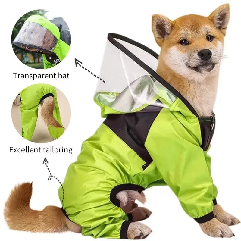 Pet Dog Raincoat The Dog Face