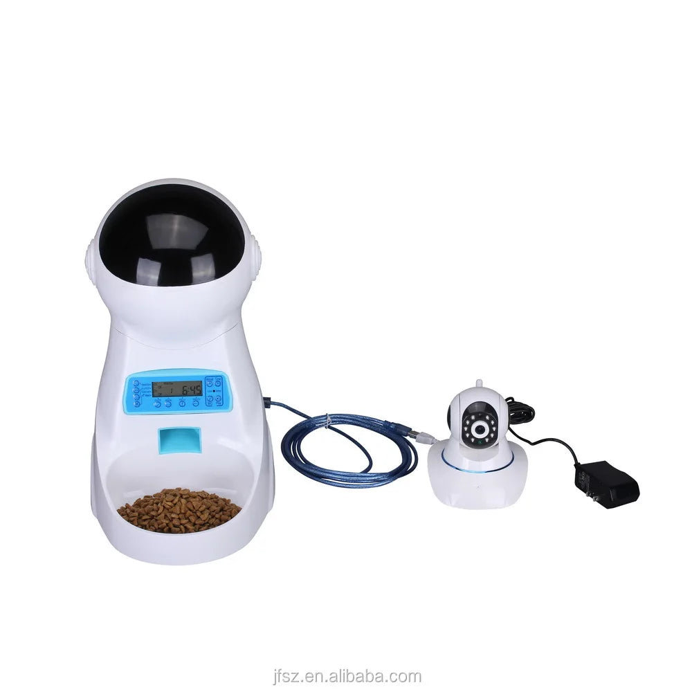 High-tech Smart Automatic Dog Pet Feeder With Camera